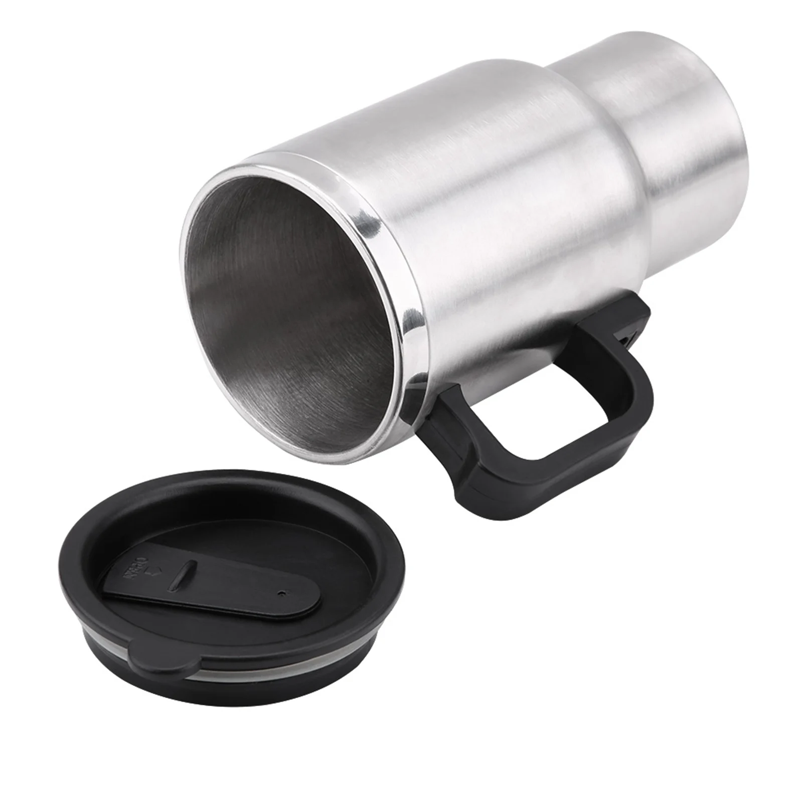 12V 450ml Electric Incar Stainless Steel Travel Heating Cup Coffee Tea Car Cup Mug Car Electric Cup