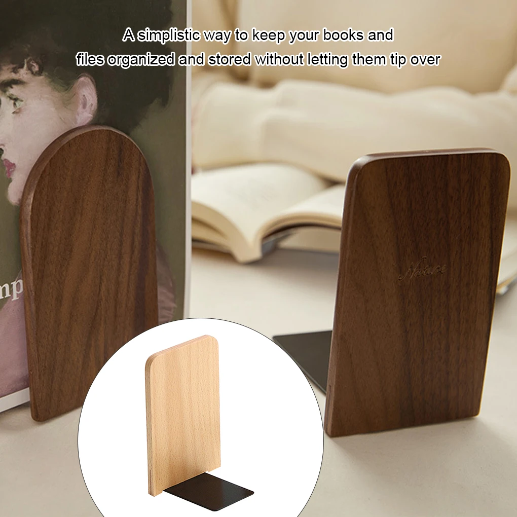 1PCS Household Office Shelf Book Stand Holder Stands Bedroom Bookshelf Bookend Organizer Anti Tip-over Bookracks Desk Decoration