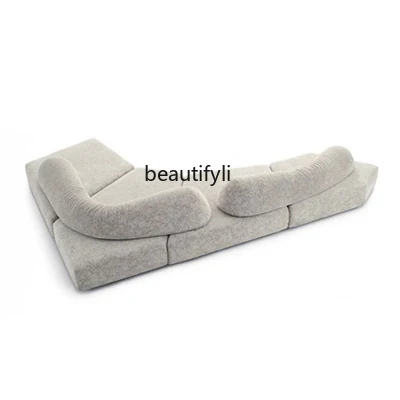 Simple Design Module Combination Geometric Rock Sofa for Multi-User Hotel Villa Living Room Module Sofa