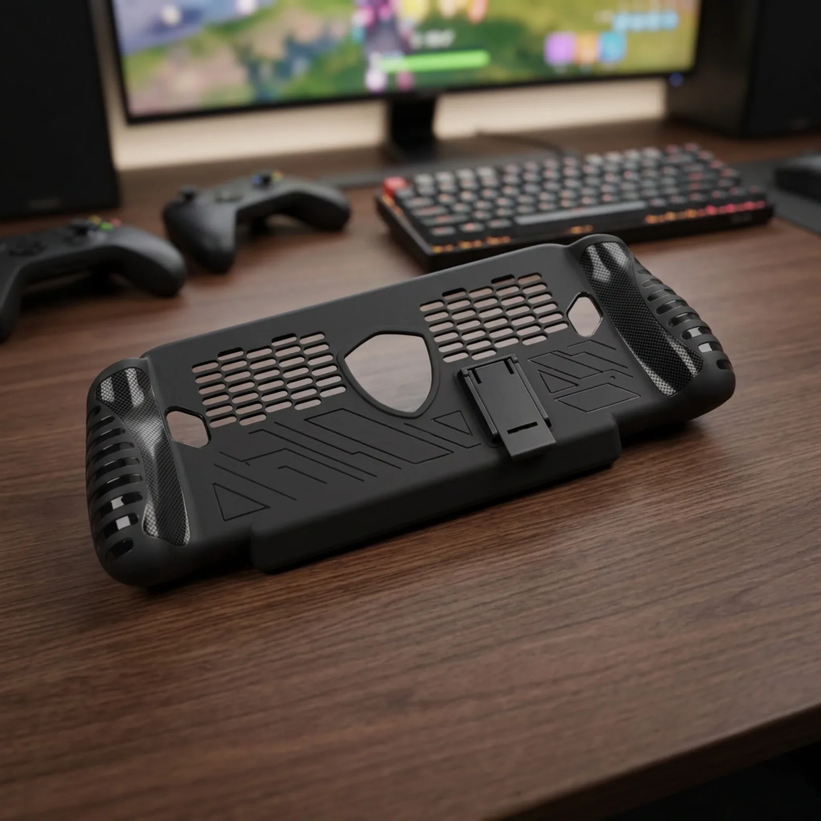 For MSI For Claw 8 EX AI+ Console Protector Case Offering Scratch Resistance Ergonomic Handling and Stand Versatility