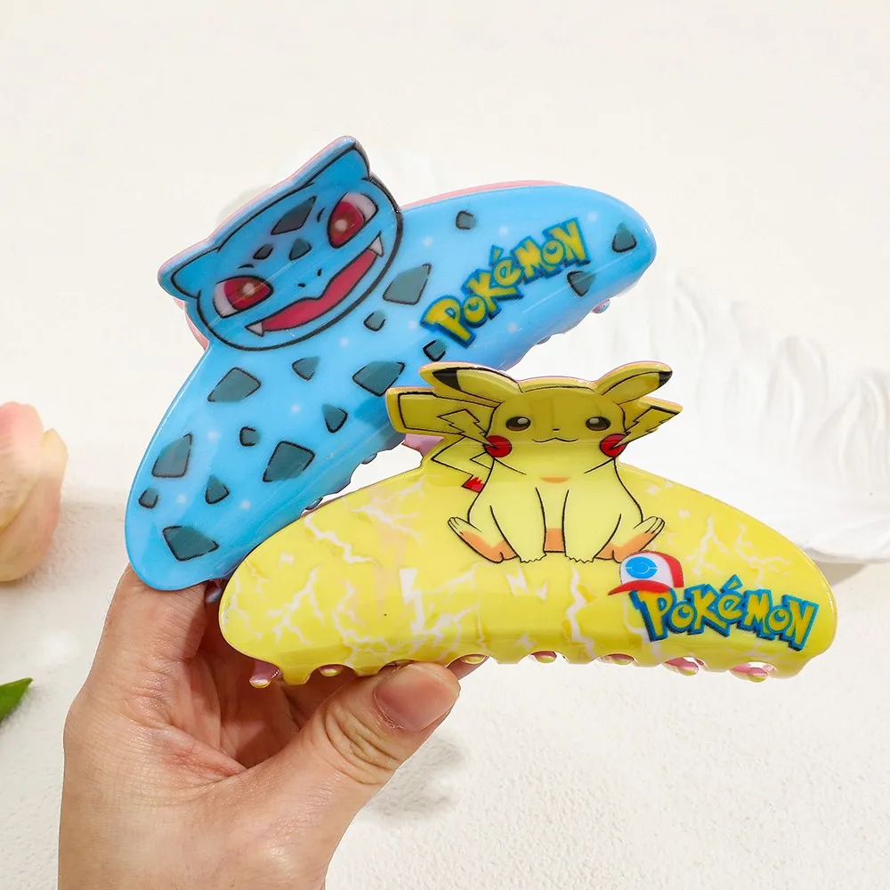 

Pok é mon Acrylic High ponytail Gripper Pikachu Exquisite Curly Hair Shark Gripper Fat Ding Gripper