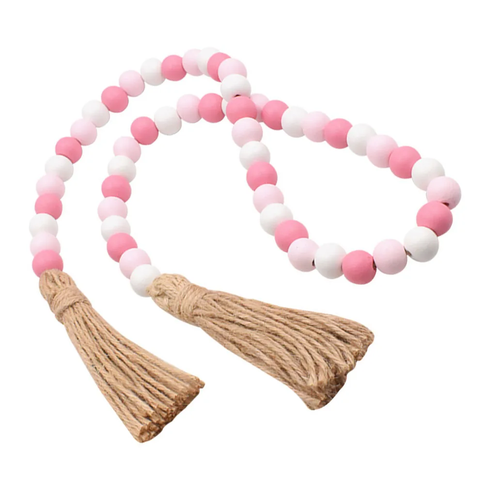 DIY Pendant with Hemp Rope and Colorful Wooden Beads Perfect Addition to Your Bohemian and Modern Farmhouse Style Decor