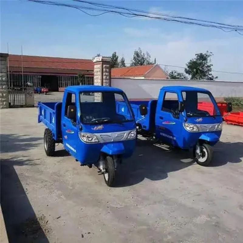 Small tricycle automatic hydraulic self-unloading large tipping bucket pulling grain reinforced vegetables