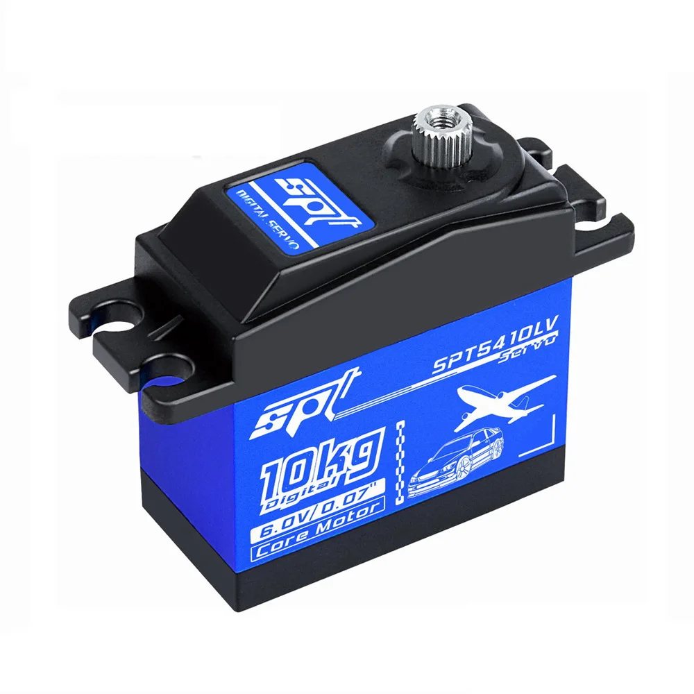 Spt5410lv 10kg servo de engrenagem de metal padrão de alta velocidade para 1:10 drift carro servo rc carro avião robô braço servo carro esportivo servo