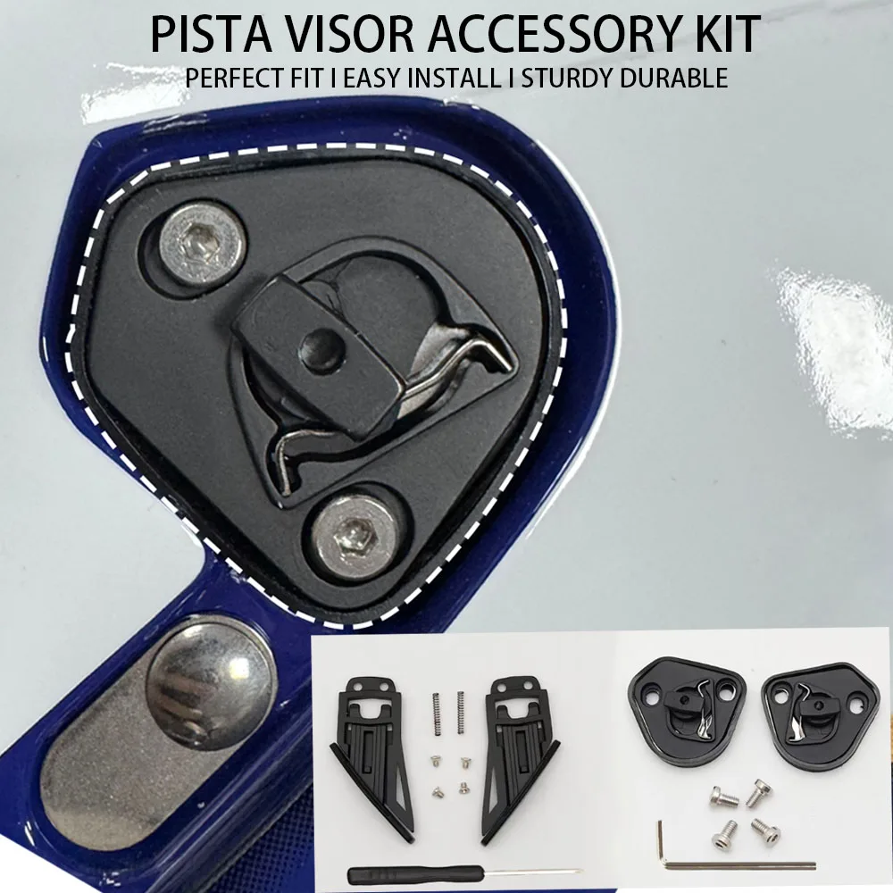 Helmet Visor Base Mechanism For AGV PISTA GP RR CORSA R Viseira Capacete De Moto Includes installation tools Accessories Parts