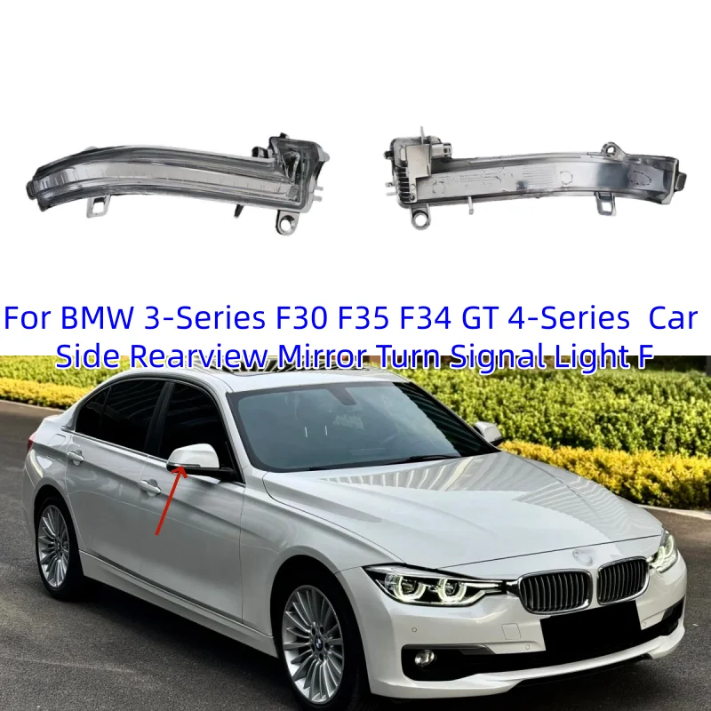 

For BMW 3-Series F30 F35 F34 GT 4-Series OEM 63137280771 63137280772 Car Side Rearview Mirror Turn Signal Light F
