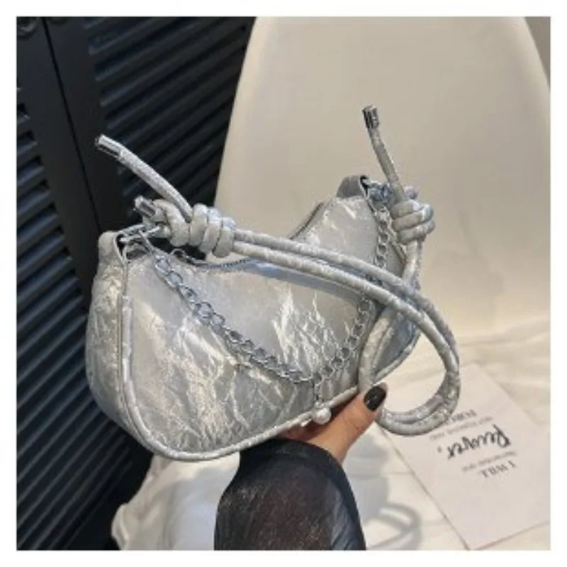 حقيبة كتف للنساء حقيبة كروس أنيقة وبسيطة تحت الإبط حقيبة متعددة الاستخدامات للنساء والفتيات