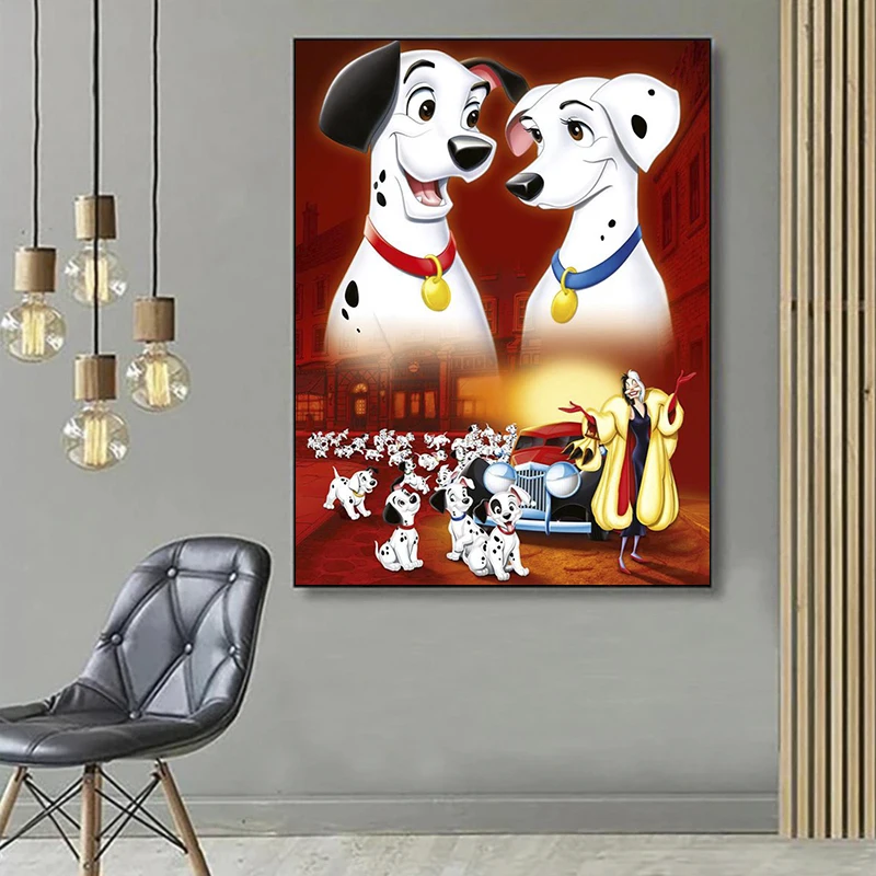 2024 New 5D DIY One Hundred and One Dalmatians Diamond Painting Kit Diamond Embroidery colorful oil decoration gift