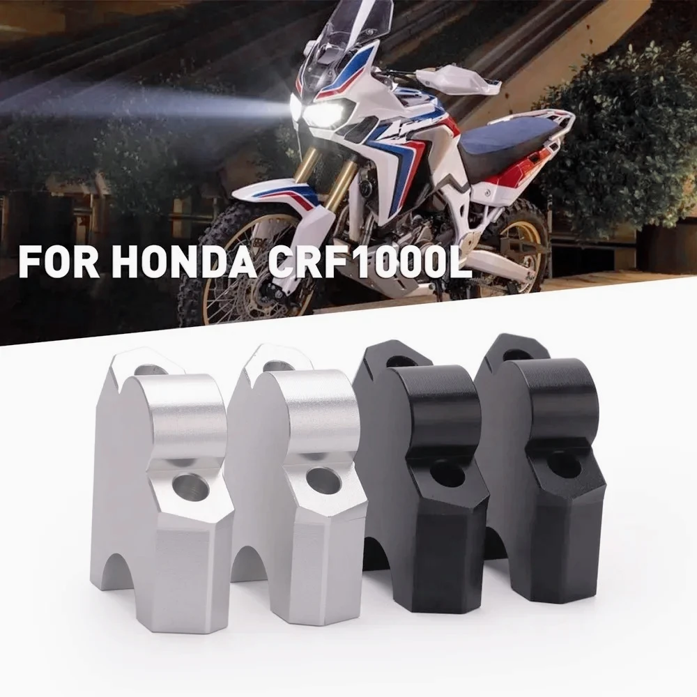 ZC-For Honda CRF1000L CRF 1000 L Africa Twin DCT 2016-2020 Motorcycle CNC Handlebar Riser Up Back Higher Extend Adapter Bracket