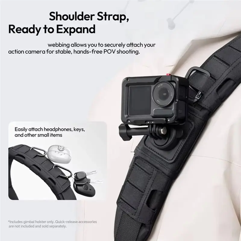 【CYBER MONDAY】CB01 For RS 3 Mini/R S 3/For RS 4 Mini/For RS 4 Pro Camera Gimbal Holster Expandable Shoulder Strap Stabilizer Acc