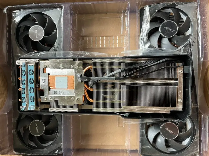 The Radiator Cooler for Gigabyte  RX6700XT RX6750XT Graphics Video Card with Backplate