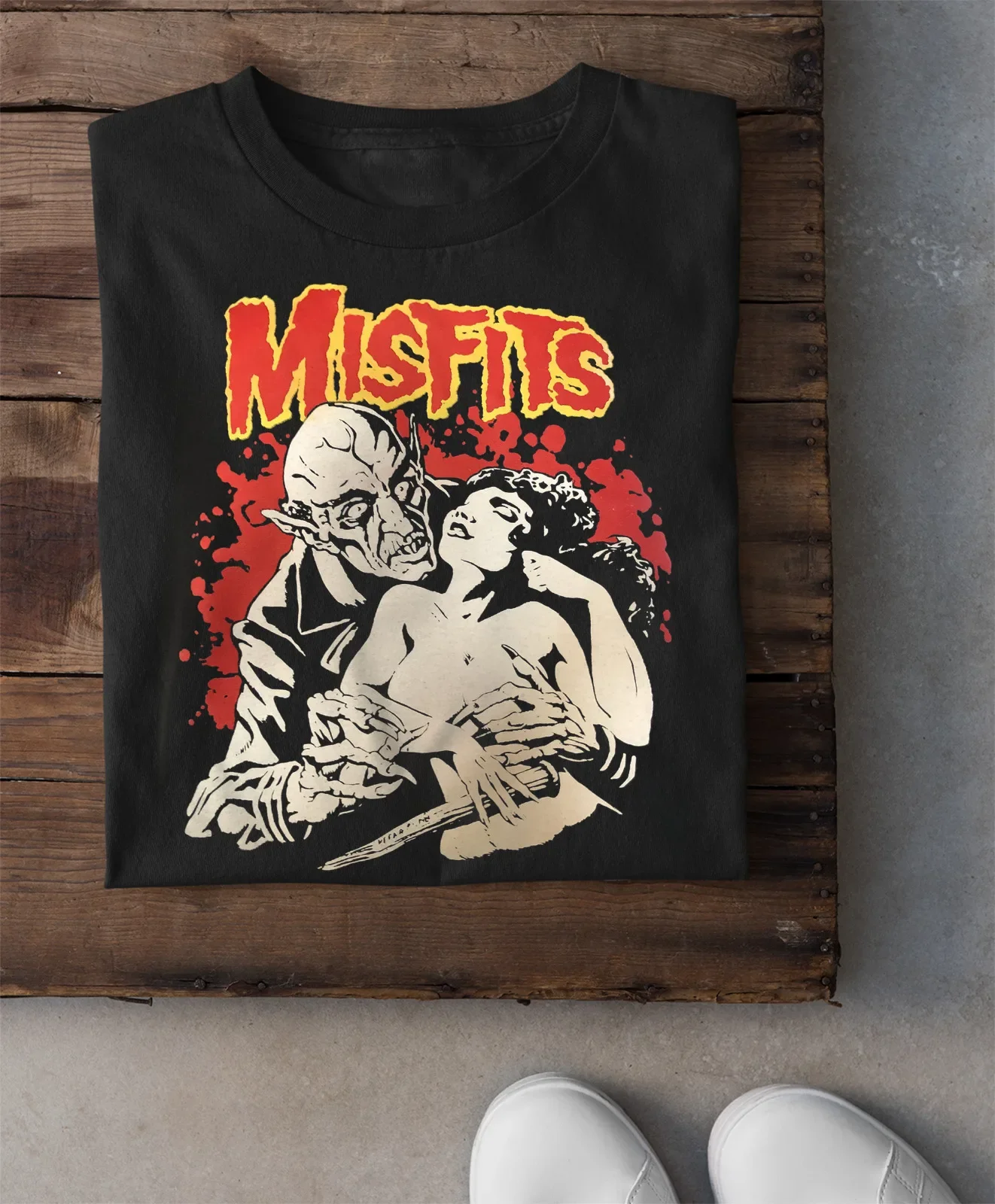 Misfits Band Nosferatu Vintage Fiend Cotton Black Men S-4XL T-shirt CG921