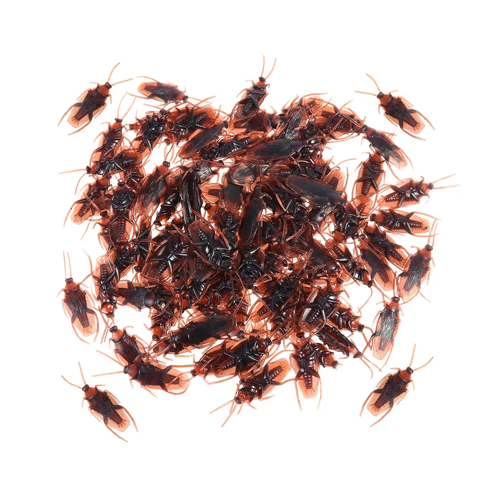 150 Pcs Cockroaches Fake Halloween Toys Look Real Simulation Prank Aldult Child