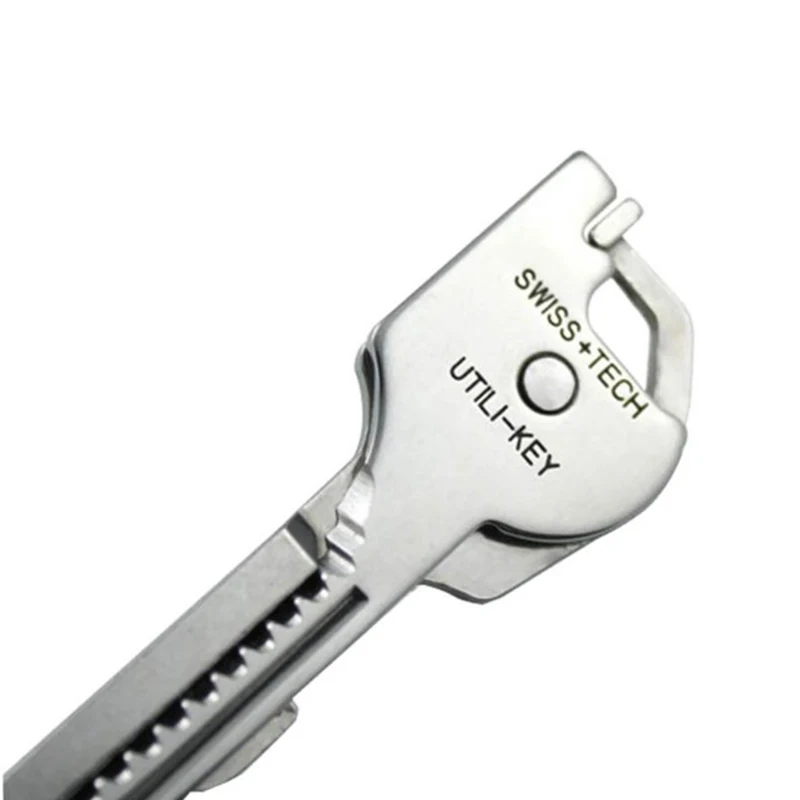 Imagem -04 - Edc Multi Ferramenta Utili-key Chaveiro Cadeia Pingente Pocket Cutter Mini Faca Unboxing Faca Chave de Fenda em 1pc Aço Inoxidável