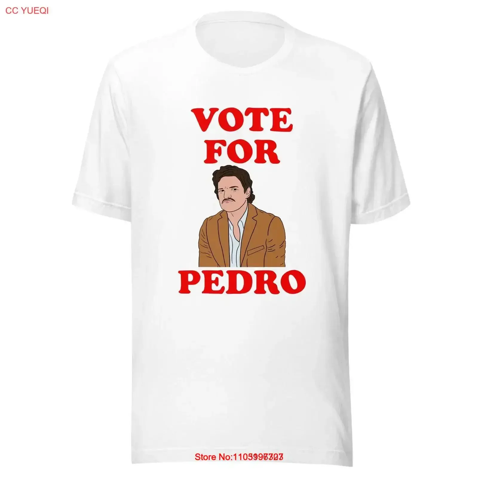 

Vote For Pedro Pascal T shirt vintage Washed Soft streetwear graphic Stylish homme Stretched Breathable designer clothes Casual