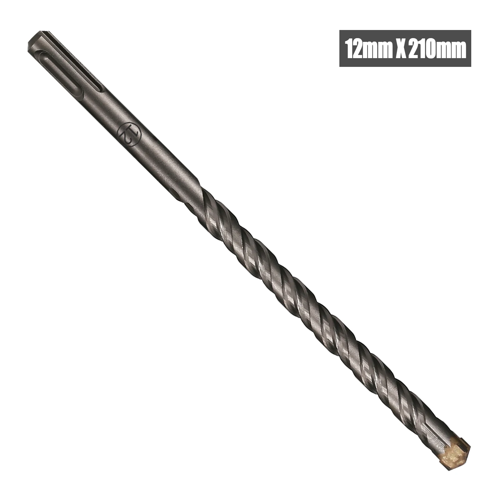 1 Stück Beton SDS Plus 5-25mm Bohrer Kreuzschneidkopf Doppelschneckenhammer 210mm Wand Ziegel Block Elektrohammer Mauerwerkbohrer – Detail 9