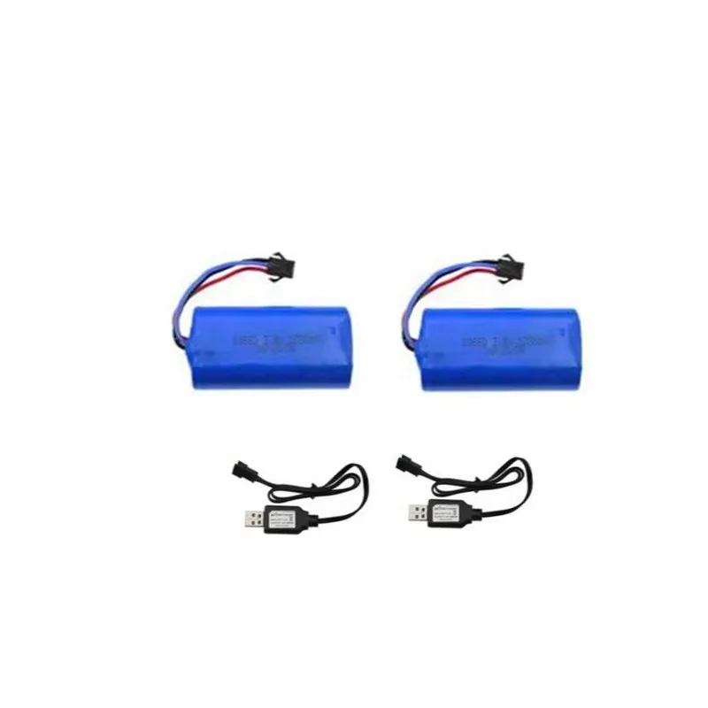 MN-38 MN-128 MN38 MN128 High Speed Remote Control RC Car Truck Spare Parts Accessories 7.4V 1200Mah Battery USB