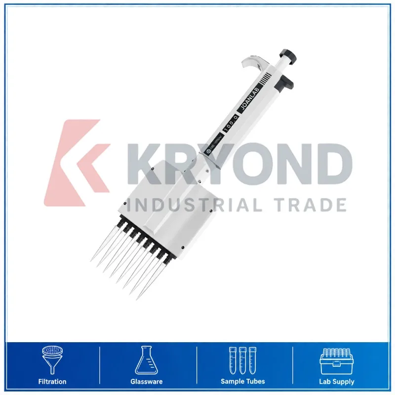 Adjustable Multichannel Micropipette Manual Digital 8/12 Channel Laboratory Liquid Handling Instrument Research Use Series Model