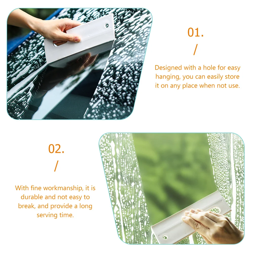 

1pcs Premium Silicone Shower Window Cleaner Tool For Car Mirror Car Window Squeegee Glass Door Water Wiper 2 Pack