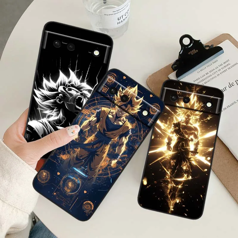 

Dragon Ball Popular Anime Phone Case For Google Pixel 9a 9 8A 8 7 7A 6 6A Pro XL 2024 5G Black Soft TPU Silicone Cover