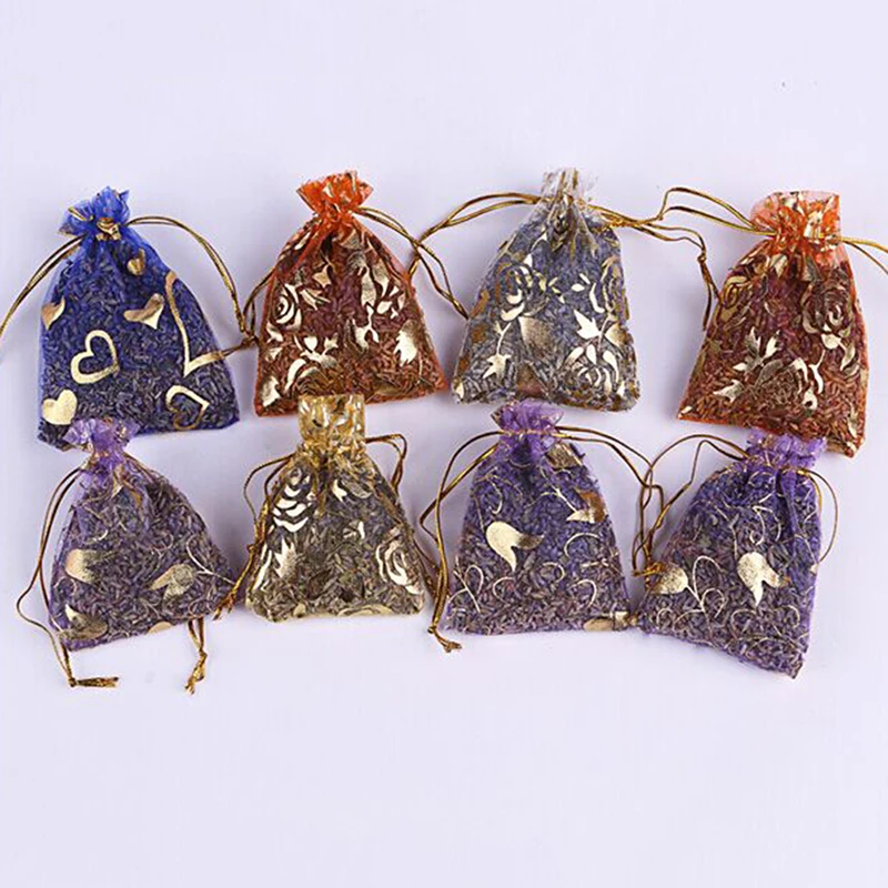 Lavender Scented Sachets Multi Purpose Bags Filled with Naturally Dried Lavender Flower Buds for Closets  Drawers