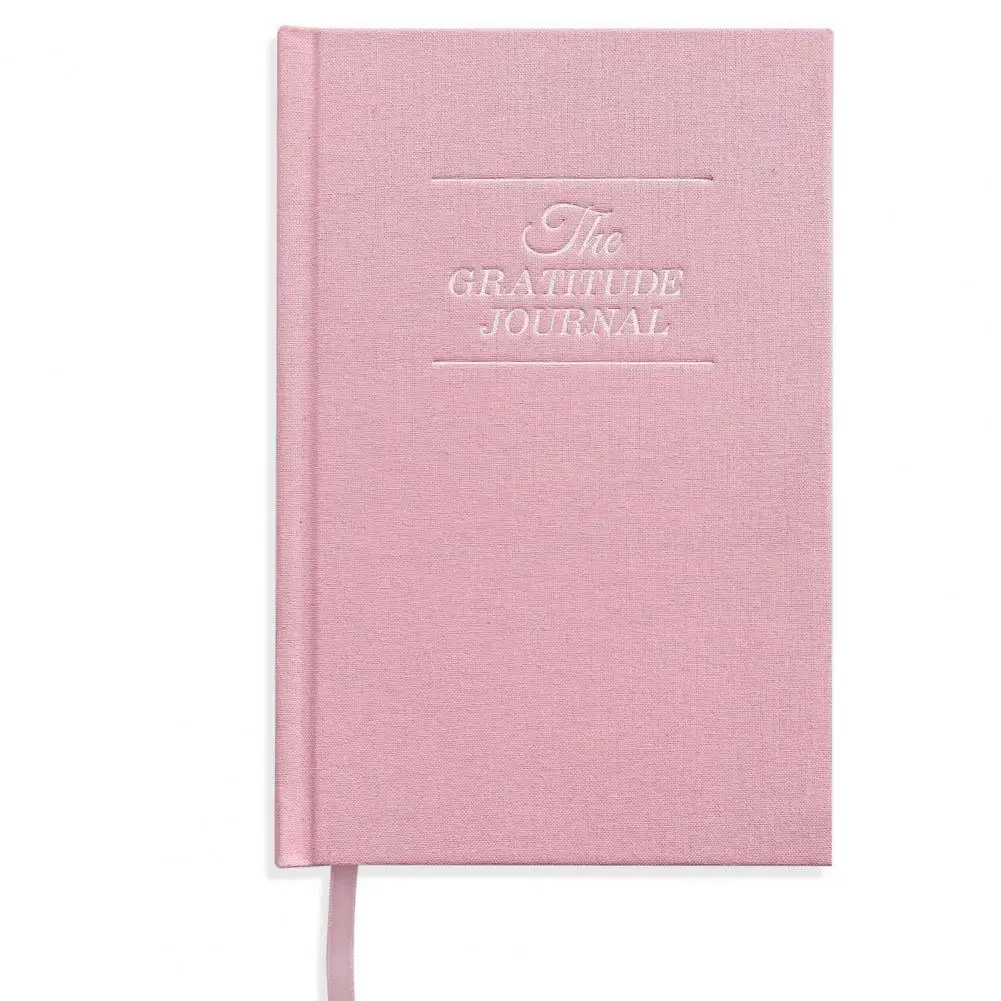 Self-care Journal Premium A5 Gratitude Journal with Linen Hardcover Ribbon Bookmark Thick Paper Self-care for Gratitude