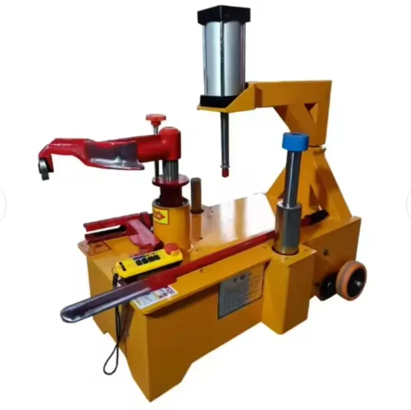 Low-cost factory manufacturing truck tire changers for inflatable vacuum tire scrapers