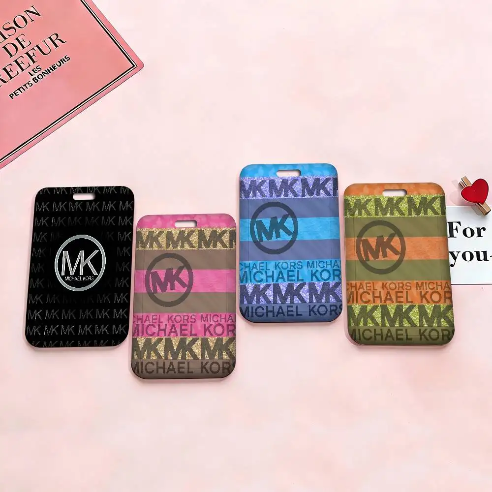 M-Michaels-Fashion-Kors Bus Pass Card Sleeve Bank Business Work Card Holder Plastic ID Tag Name Badge Holder Nurse Work