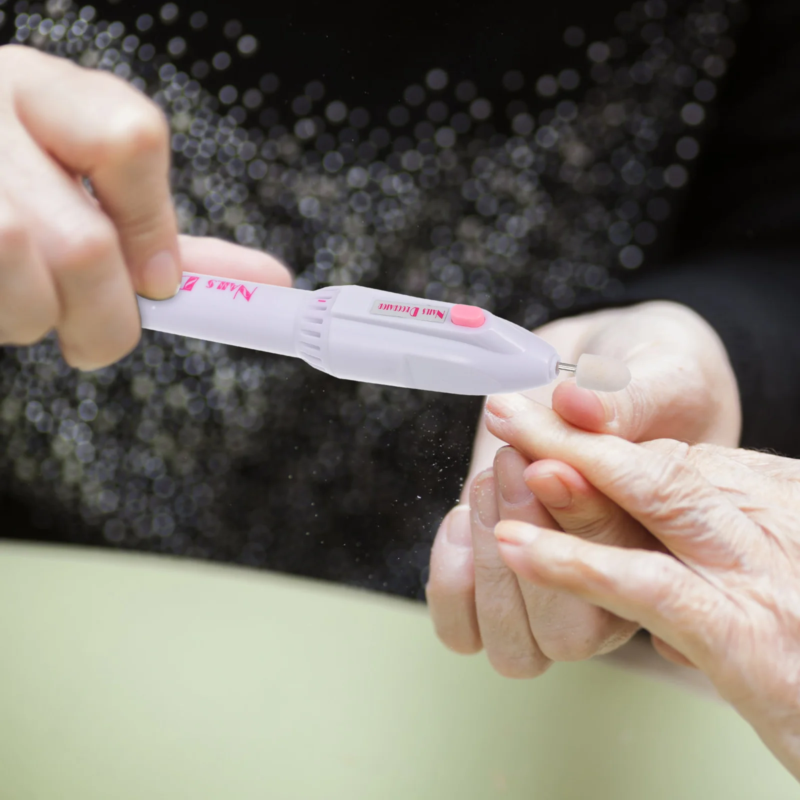 Tragbare Nagelbohrmaschine, elektrische Nagellackmaschine, Maniküre-Stift, Mini, weißes Maniküten-Werkzeug