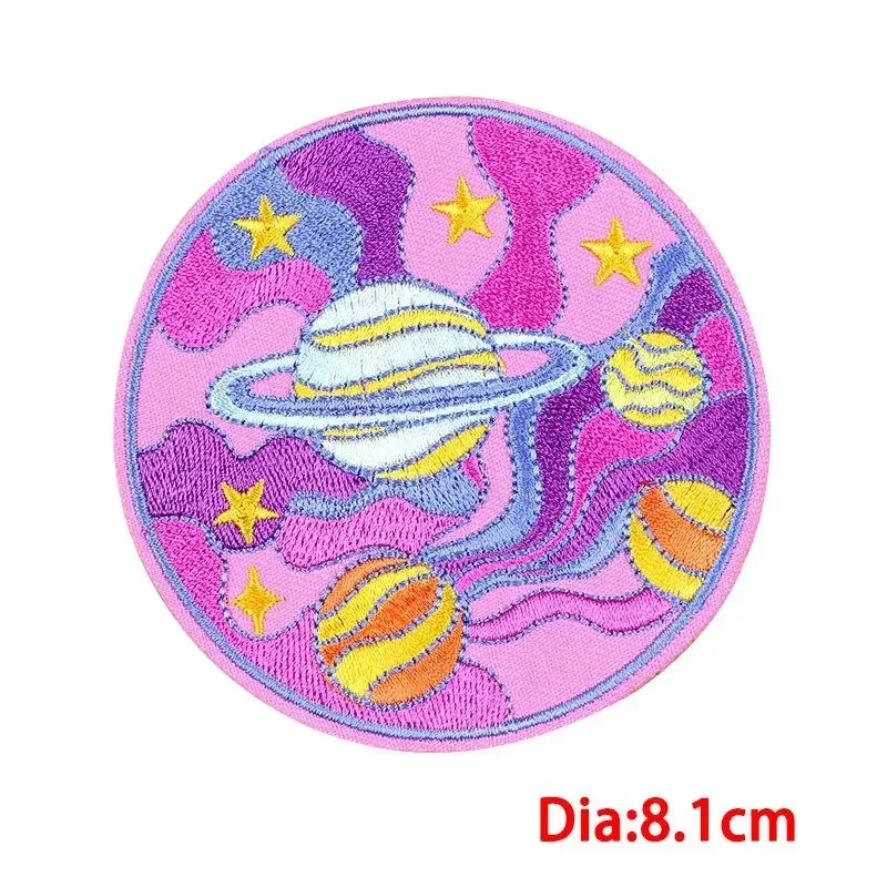 Embroidered Patch Iron On Patches for Clothing Pocket Boots Clothes Stickers Fabric Sewing Thermal Adhesive Applique Fusible