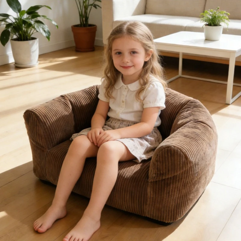 Light luxury small wrap around bean bag sofa, tatami bean bag sofa, sponge filled compression sofa, bedroom leisure small sofa