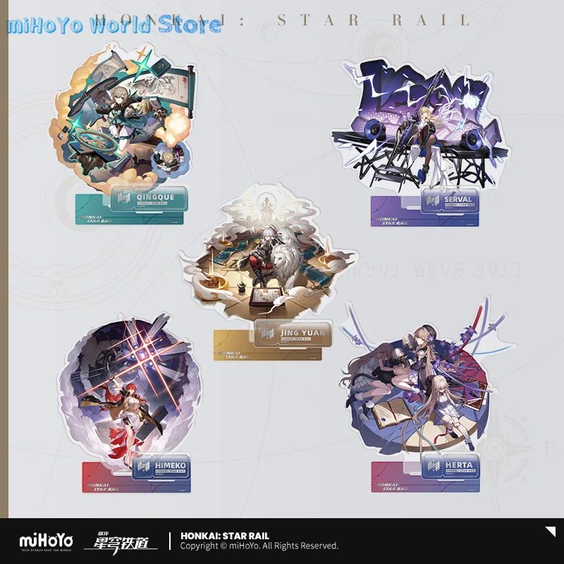 

MiHoYo Official Genuine Honkai Star Rail Seele Hert Acrylic Tile Characters Anime Series Acrylic Tile Himeko Birthday Gifts