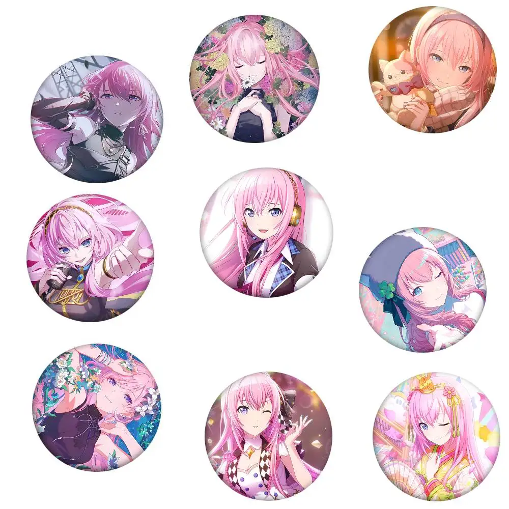 M-Megurine Luka Cartoon Round Badges Can Be Used To Decorate Clothes And Backpack Pins