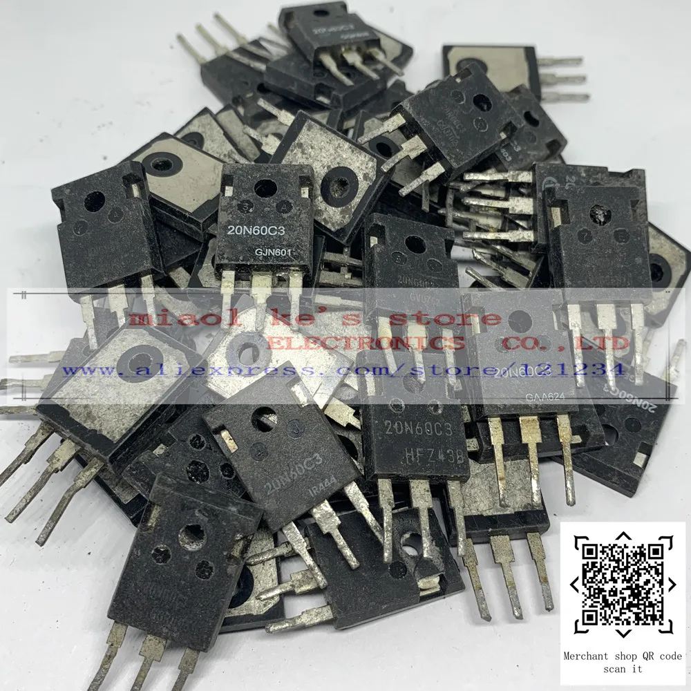 [5pcs~10pcs] SPW20N60C3 20N60C3 - Original (With tin)  MOSFET N-Channel 650V 20.7A (Tc) 208W(Tc) PG TO247-3