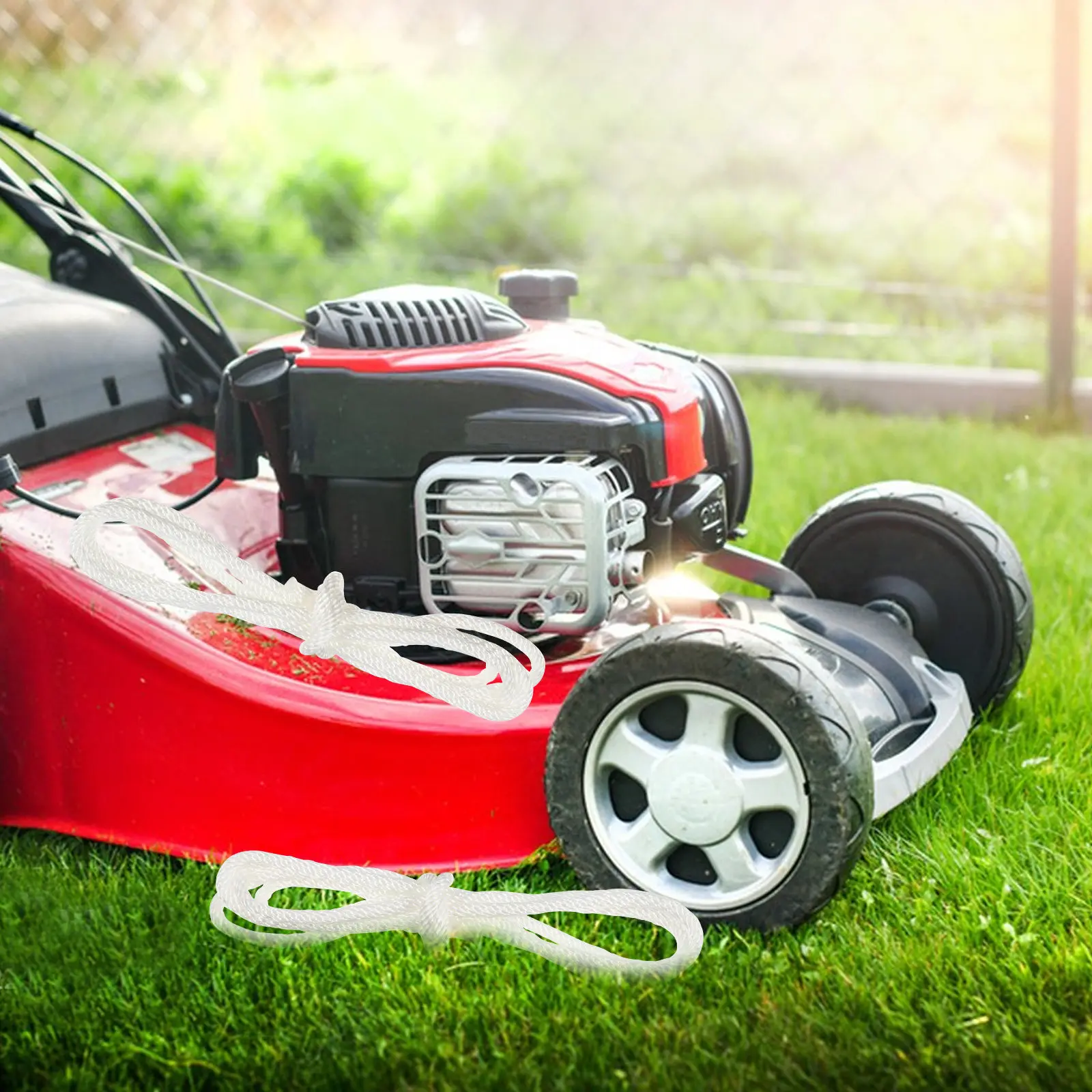 

50 шт. 4-мм нейлоновые стартовые шнуры для двигателей, замена троса ручного запуска для газонокосилок, бензопил, генераторов, культиваторов, мелкой техники