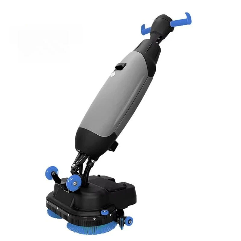 Commercial Dual Brush Floor Scrubber 16 Inch for Restaurant Hotel Commercial Kitchen Cleaning Machine for Hardwood Tile Vinyl