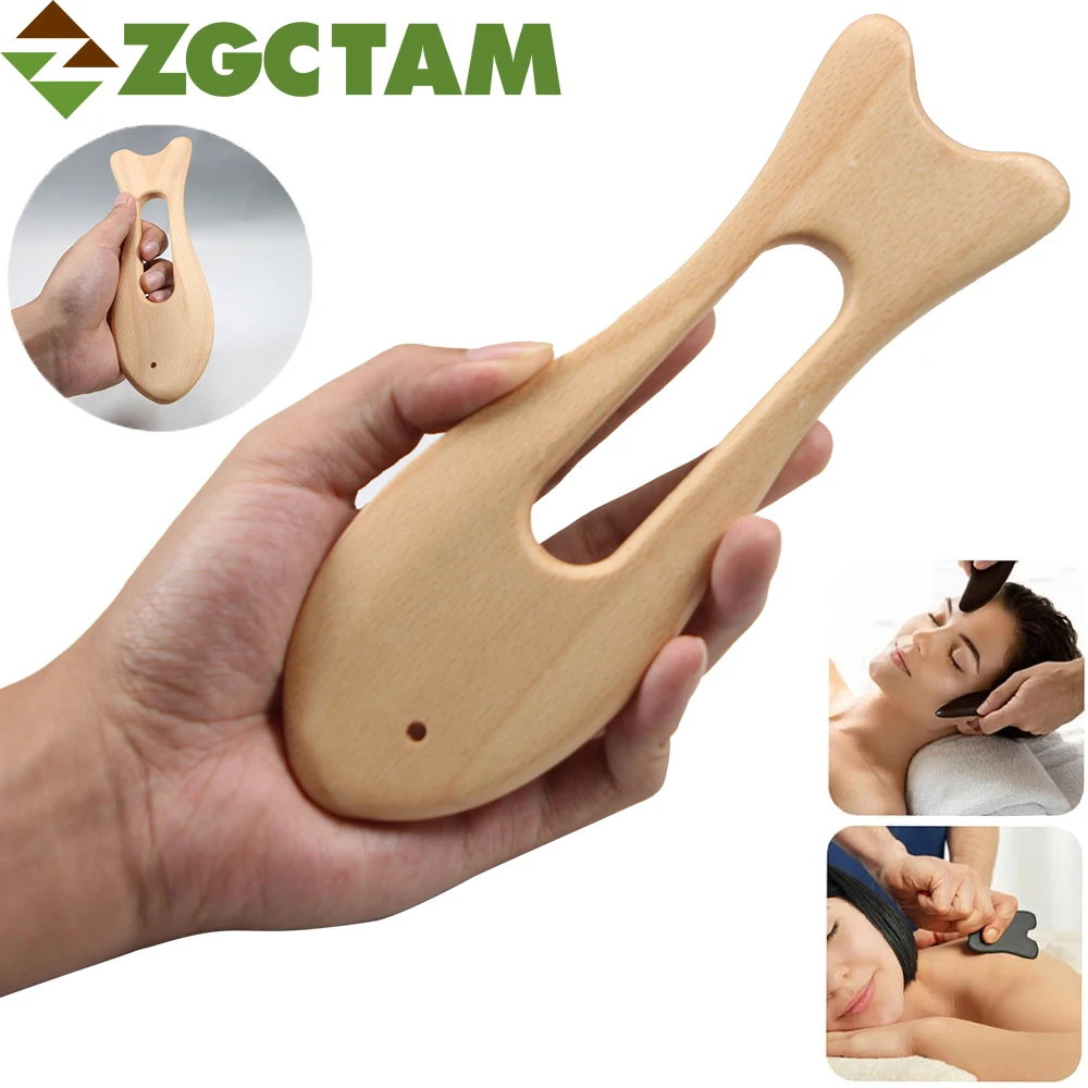 

1Pcs Beech Wood Gua Sha Tools, Physical Therapy Stuff, Manual Massage Scraping Board for Anti Cellulite & Relieve Muscle Fatigue