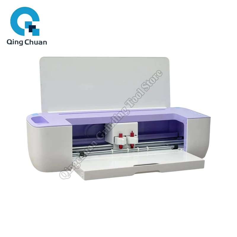 Cutting Plotter Machine Full Automatic Purple Cutting & Drawing Sticker Film Vinyl Self-Adhesive Paper Cutting Plotter