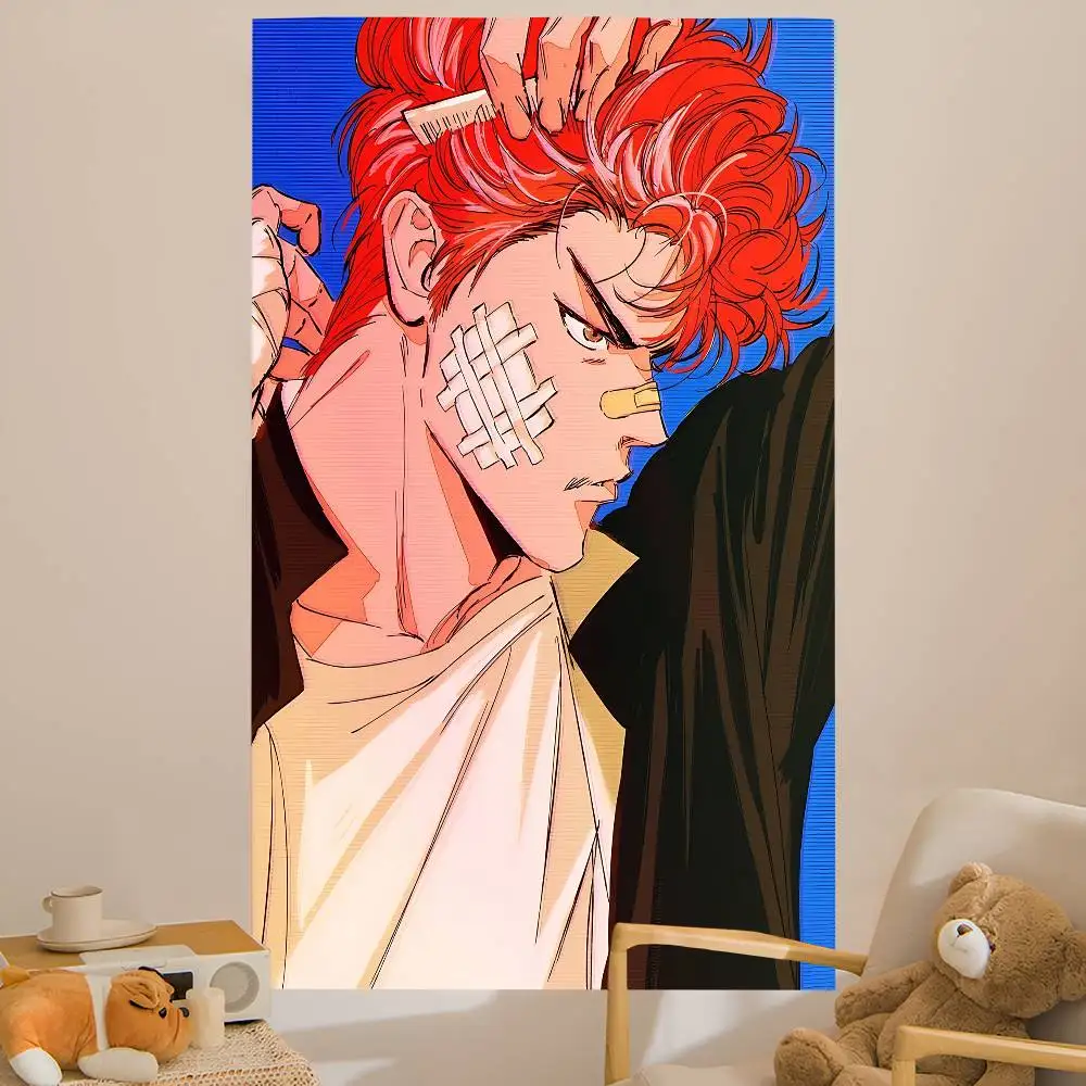 Japanese Cartoon S-Slams D-Dunk Printed Large Wall Tapestry Hanging Tarot Hippie Wall Rugs Dorm Art Home Decor