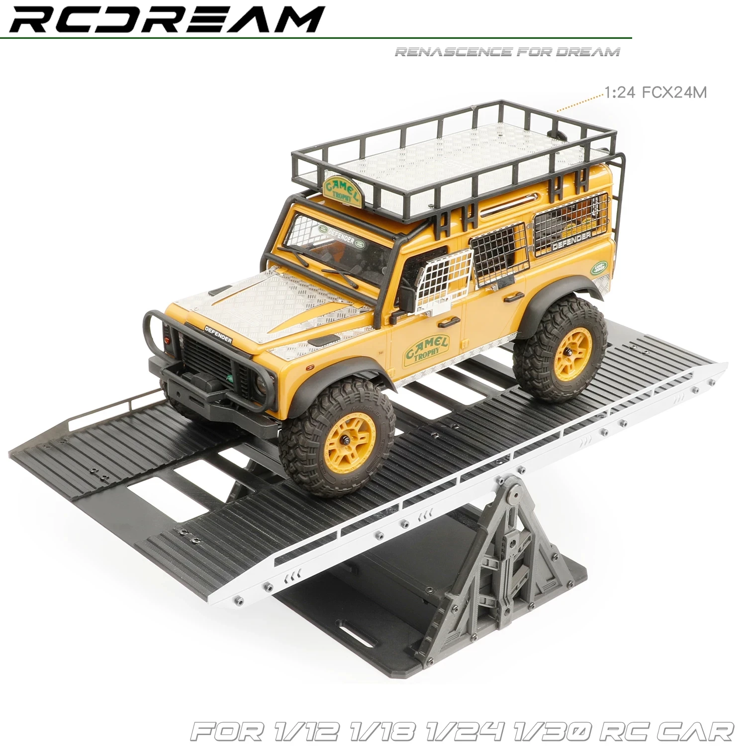 Simulation Seesaw for 1/18 1/24 1/30 SCX30 FCX24M VENTURE18 Climbing Model Car Simulation Obstacle Prop