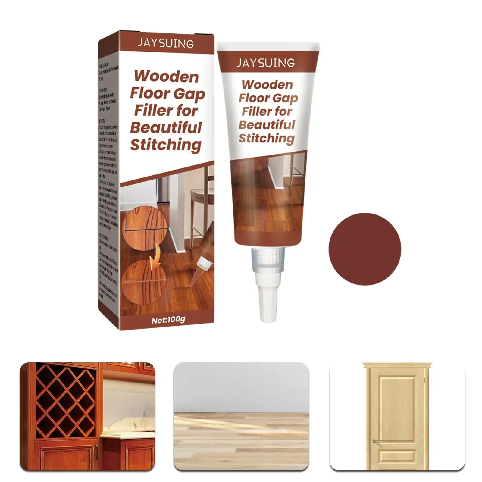 Wood Scratch Repair Kit Wood Filler Paste Furniture Scratch Hole Restorer for Scratch Cracks Wooden Door Repairing Floors Table