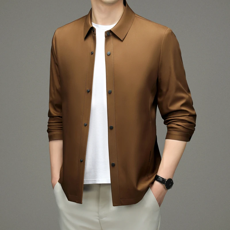 The Main Promotion of Spring New Explosive High-end Light Luxury Business Casual Jacket Handsome Comfortable Men's Clothing