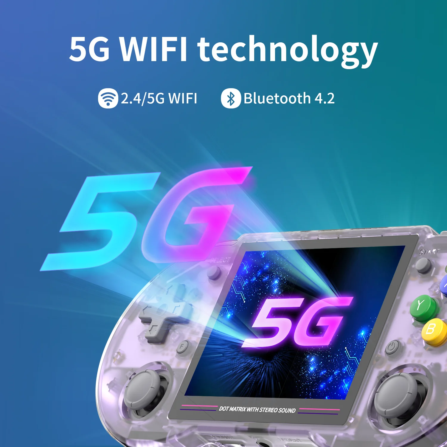 ANBERNIC RG353P RG353PS Handheld Game Console Linux System RK3566 Chip Support 5G WiFi 4.2 Bluetooth HD TV Out Support Built-in WIFI online Fighting