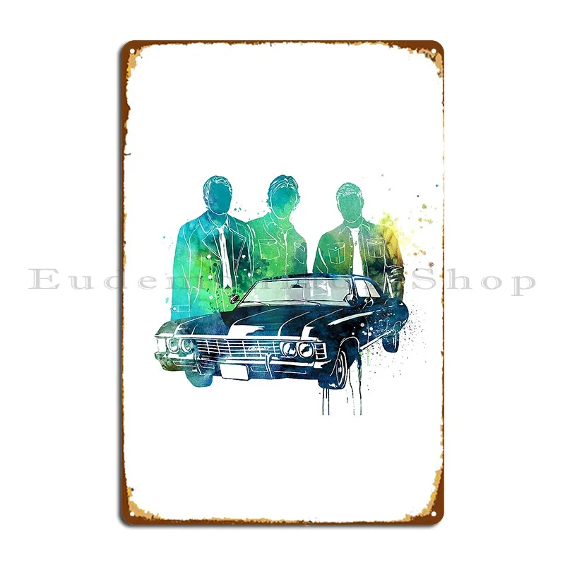 Supernatural Metal Sign Wall Custom Cinema Printed Design Cinema Tin Sign Poster