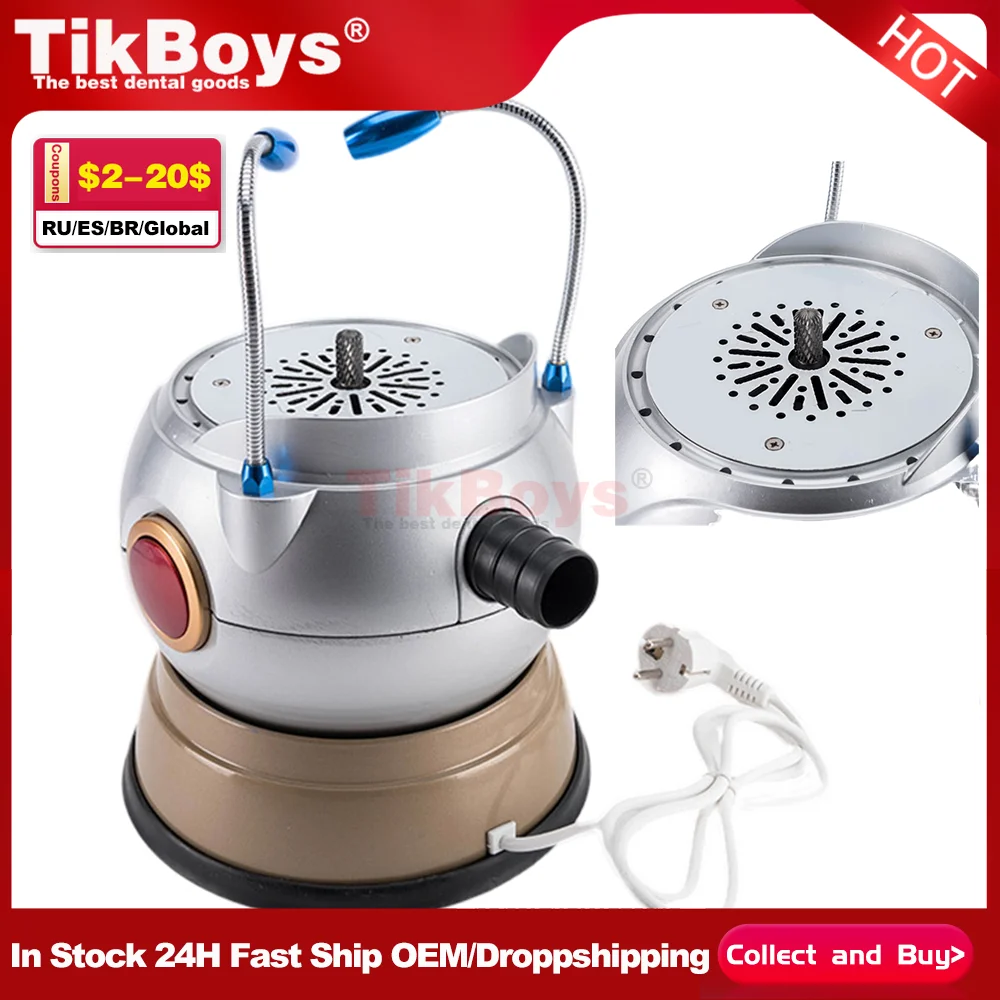 

Dental Ball Type Arch Trimmer Rotational with 2 Led Lights,Spherical Internal Grinder for Dental Dentistry Equipment Accessories