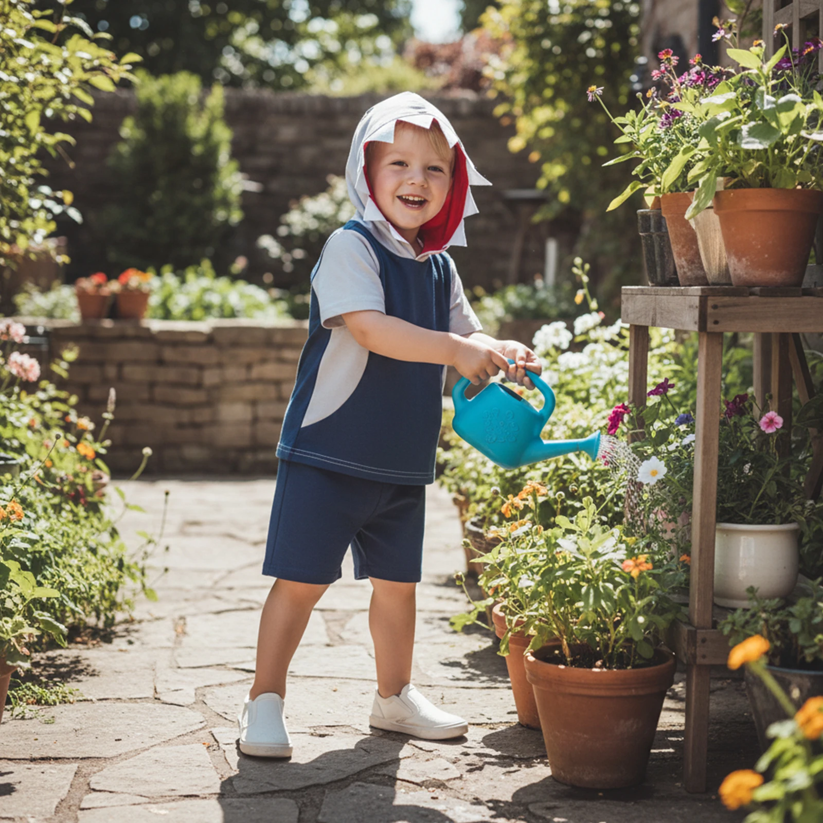 

2Pcs Toddler Boy Summer Outfits Short Sleeve Hooded Contrast Color Tops and Elastic Waist Shorts Set