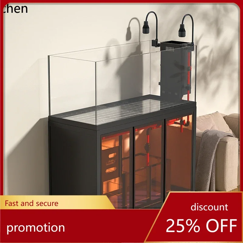 

HT backpack stream fish tank living room household aquarium bottom filter ecological landscaping water-free goldfish tank