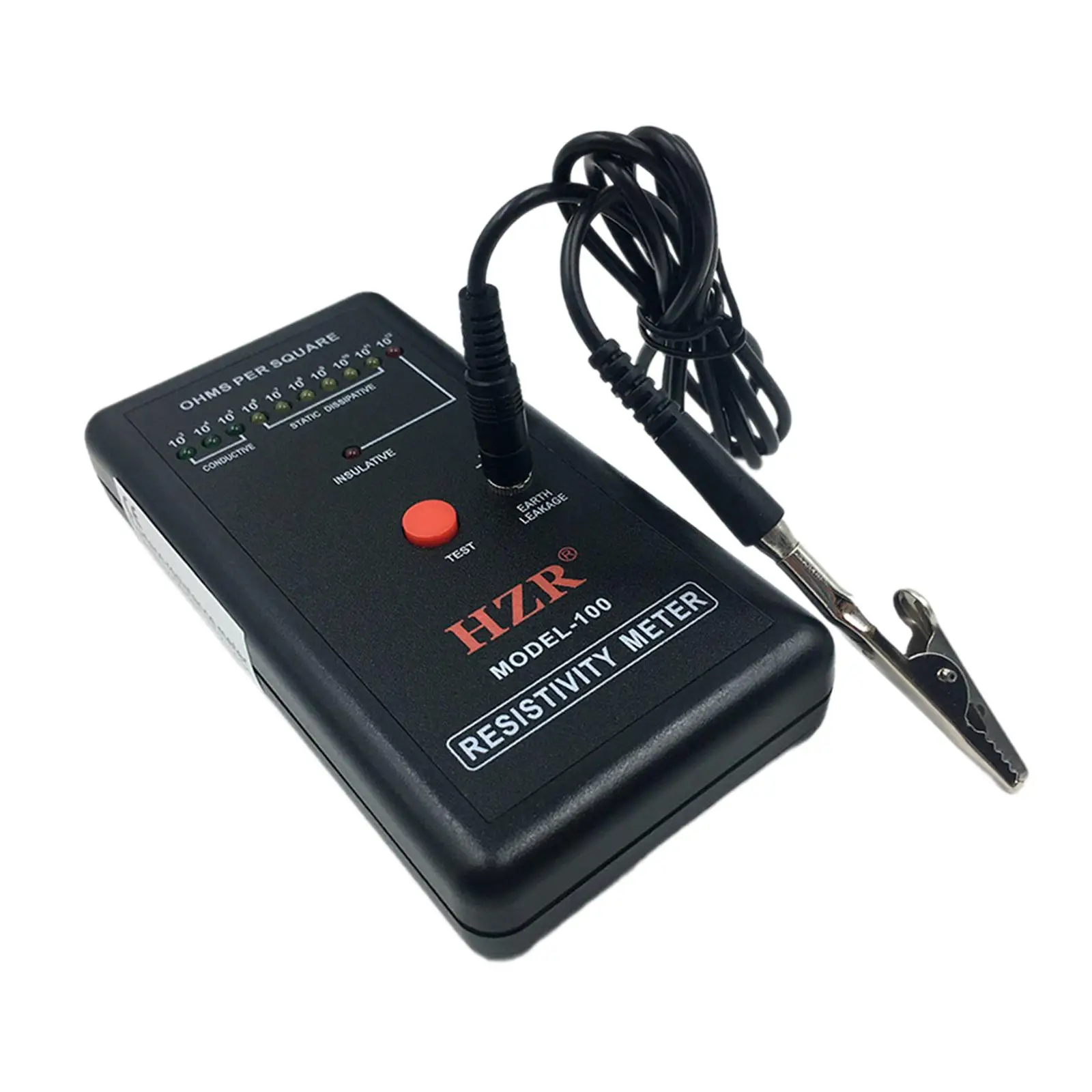 Электростатический измеритель сопротивления электроэнергии с заземлением