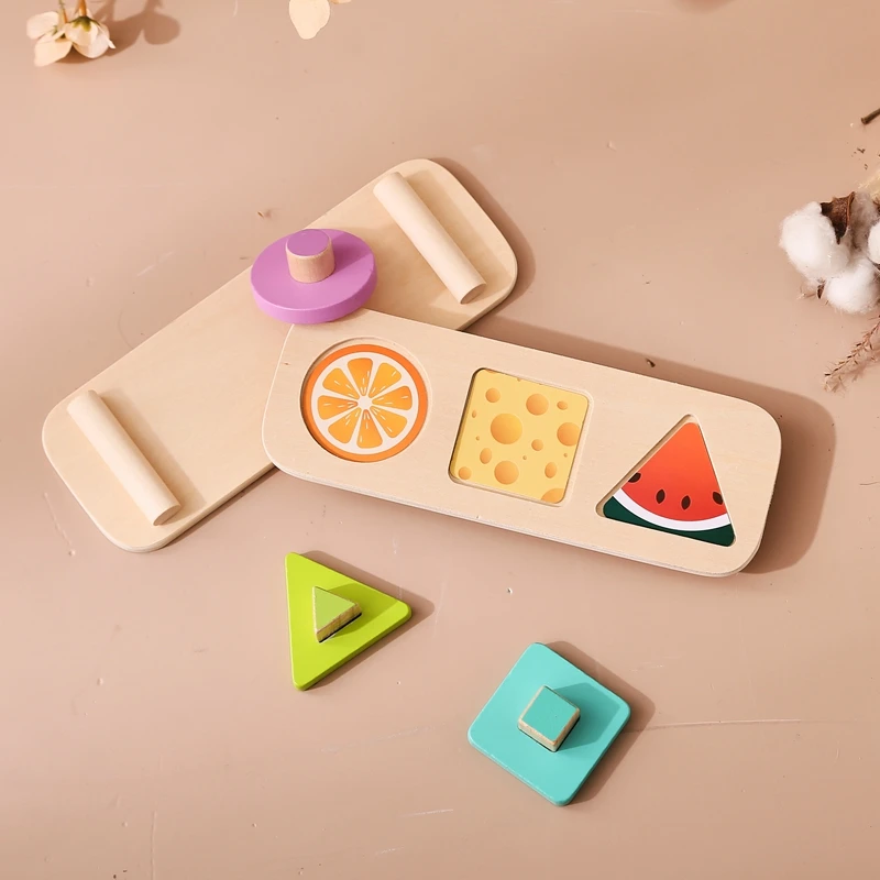 

Montessori Toys Baby Wooden Busy Board 12 Months Wooden Sorting Stacking Puzzle Sensor Toys Boy Girl Toys Baby Accessories Gift