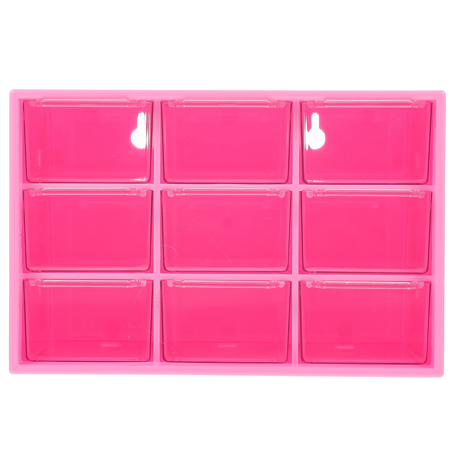 

Drawer Style Storage Box 9 Grids Pink Practical Jewelry Makeup ganizer Container Desktop Holder Display Tool